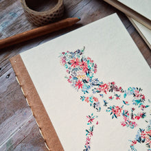 Load image into Gallery viewer, Santan Let Hope Bloom handsewn Pocket Notebook
