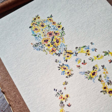 Load image into Gallery viewer, Sunflower Let Hope Bloom hand sewn Pocket Notebook