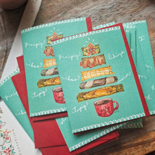 Load image into Gallery viewer, Masaganang Pasko -Suman Folded Notecard 4.25x5.5in
