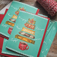Load image into Gallery viewer, Masaganang Pasko -Suman Folded Notecard 4.25x5.5in