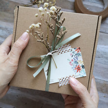 Load image into Gallery viewer, Santan watercolor gift tag from Let Hope Bloom Collection