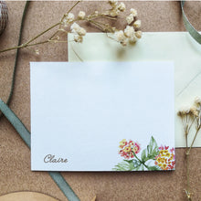 Load image into Gallery viewer, Custom Lantana Flat Notecard set from Flores de Mayo collection