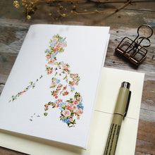 Load image into Gallery viewer, Let Hope Bloom - Rose 4.25x5.5" Folded Notecard