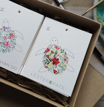 Load image into Gallery viewer, Custom Turtle Tidings Gift Tag-portrait