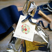 Load image into Gallery viewer, Custom Turtle Tidings Gift Tag-portrait