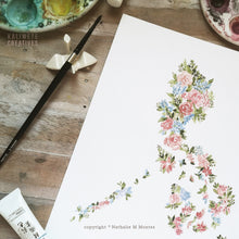 Load image into Gallery viewer, "Let Hope Bloom" Rose Philippine Map Shirt