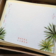 Load image into Gallery viewer, Custom 3x4" Palm Flat Notecard