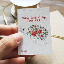 Load image into Gallery viewer, Peace Turtle Gift Tag