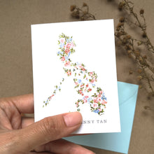 Load image into Gallery viewer, Custom Let Hope Bloom -Roses- 3x4" Folded Mini Notecard set