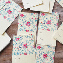 Load image into Gallery viewer, Pink Poinsettia Gift Tag
