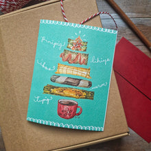 Load image into Gallery viewer, Masaganang Pasko -Suman Folded Notecard 4.25x5.5in
