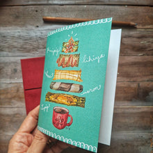 Load image into Gallery viewer, Masaganang Pasko -Suman Folded Notecard 4.25x5.5in
