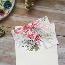 Load image into Gallery viewer, &quot;Blooms, berries and cheers!&quot; 4.25x5.5&quot; blank card
