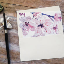 Load image into Gallery viewer, Sakura 4.25x5.5&quot; Folded  Blank Notecard
