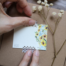 Load image into Gallery viewer, Sunflower watercolor gift tag from Let Hope Bloom Collection
