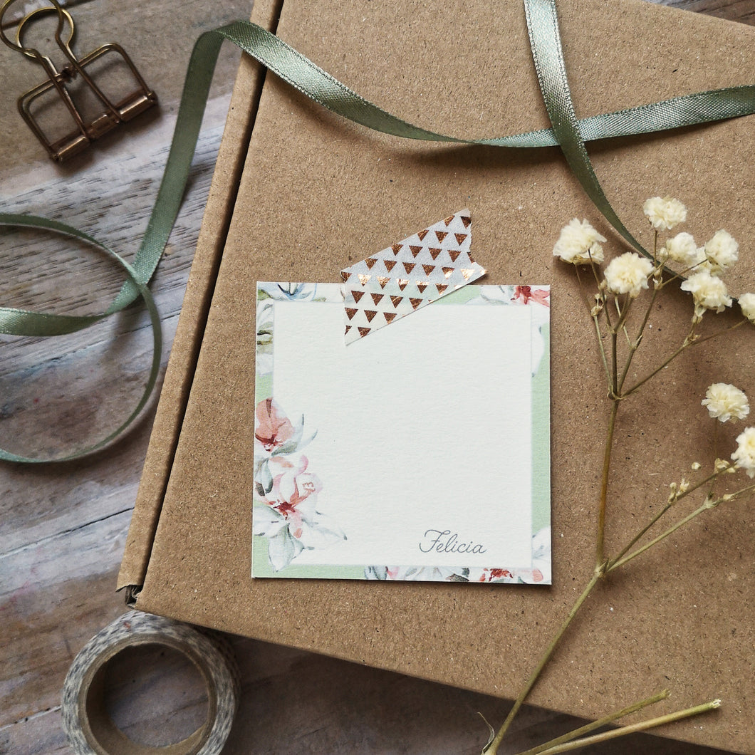 Personalized Bougainvillea gift tags