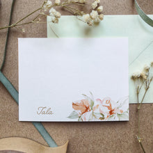 Load image into Gallery viewer, Custom Bougainvillea Flat Notecard set from Flores de Mayo collection
