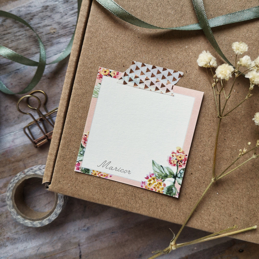 Personalized Lantana gift tag