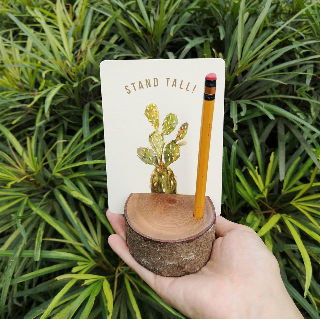 Stand Tall Cactus Potted Print