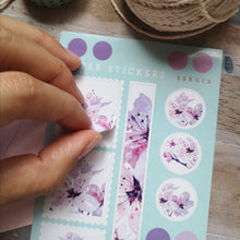 Load image into Gallery viewer, Sakura Paper Sticker sheet
