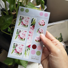 Load image into Gallery viewer, Roses Paper Sticker sheet
