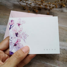 Load image into Gallery viewer, Custom Sakura 3x4&quot; Flat Notecard set
