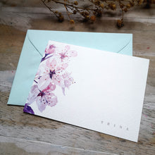 Load image into Gallery viewer, Custom Sakura 3x4&quot; Flat Notecard set

