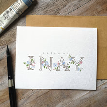 Load image into Gallery viewer, &quot;Salamat Inay&quot; 4.25x5.5&quot; handpainted Folded Notecards (limited edition)
