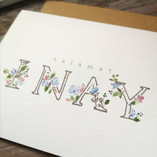 Load image into Gallery viewer, &quot;Salamat Inay&quot; 4.25x5.5&quot; handpainted Folded Notecards (limited edition)
