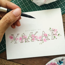 Load image into Gallery viewer, Mahigpit na Yakap 4.25x5.5&quot; handpainted Folded Notecards(limited edition)
