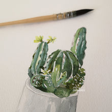 Load image into Gallery viewer, Rock On! Cactus Potted Print

