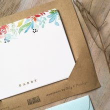 Load image into Gallery viewer, Custom Creative Chaos 3x4&quot; Flat Notecard set
