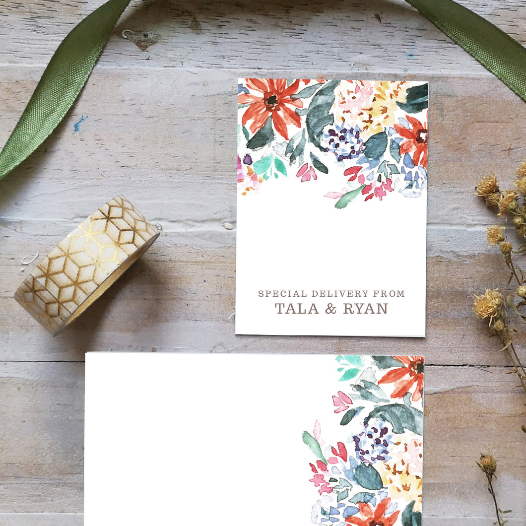 Custom Santan Delivery or Gift Tag-set of 30