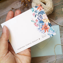 Load image into Gallery viewer, NEW! Custom Santan Flat Notecard set from Let Hope Bloom collection
