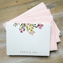 Load image into Gallery viewer, Custom Flora 3x4&quot; Flat Notecard set
