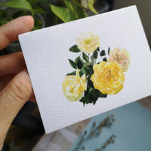 Load image into Gallery viewer, 3x4&quot; Yellow Gardenia Mini Folded Notecards
