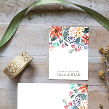 Load image into Gallery viewer, Personalized Full Gift set- Santan Gift tag and Mini-Notecard set
