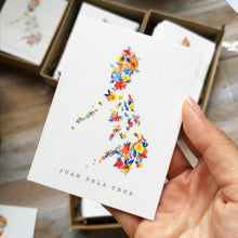 Load image into Gallery viewer, Custom Bloom Pilipinas 3x4&quot; Folded Mini Notecard set
