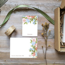Load image into Gallery viewer, Personalized Full Gift set- Rose Gift tag and Mini-Notecard set
