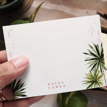 Load image into Gallery viewer, Custom 3x4&quot; Palm Flat Notecard
