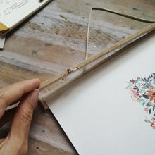 Load image into Gallery viewer, Removable Magnetic Wooden Print Hanger -30cm wide
