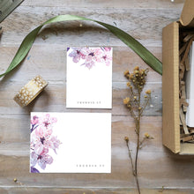 Load image into Gallery viewer, Personalized Full Gift set- Sakura Gift tag and Mini-Notecard set
