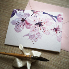Load image into Gallery viewer, Sakura 3x4&quot; Mini Folded Notecard
