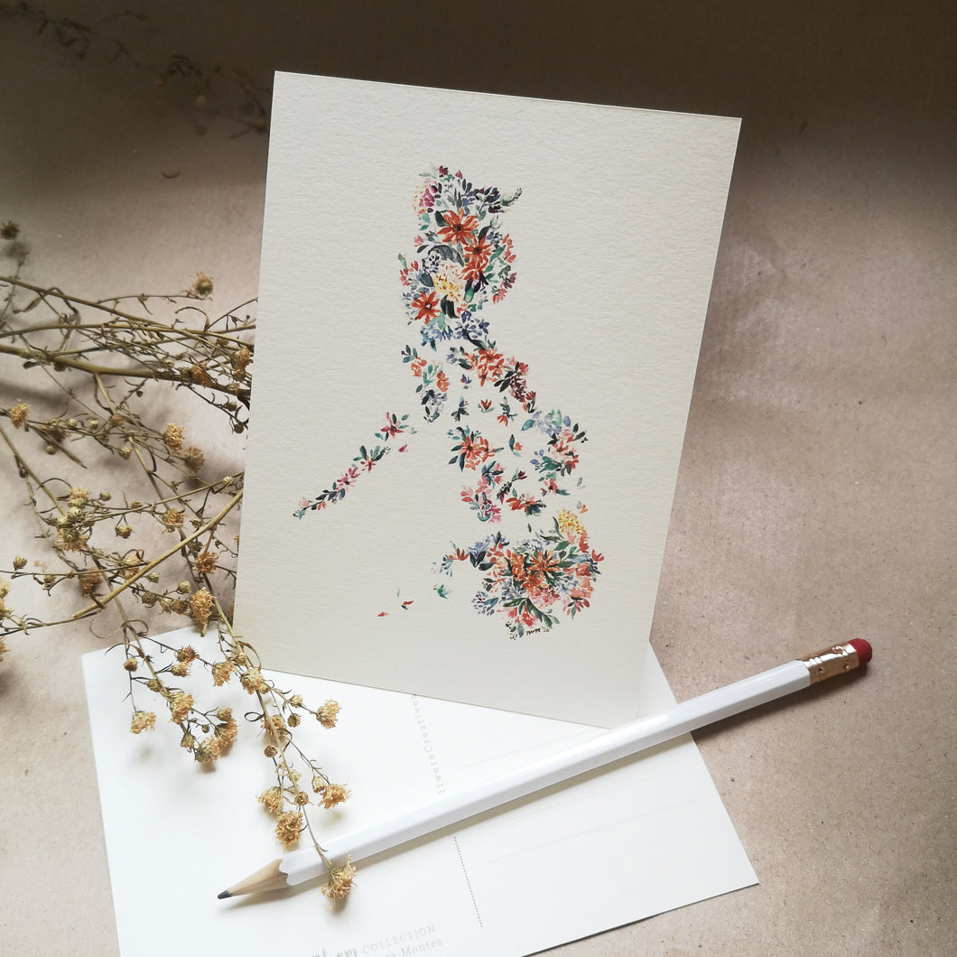Let Hope Bloom - Santan Postcard