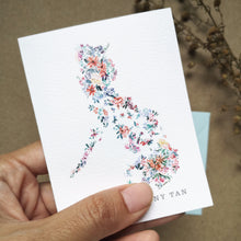 Load image into Gallery viewer, Custom Let Hope Bloom -Santan - 3x4&quot; Folded Mini Notecard set
