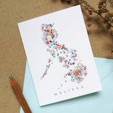 Load image into Gallery viewer, Custom Let Hope Bloom -Santan - 3x4&quot; Folded Mini Notecard set

