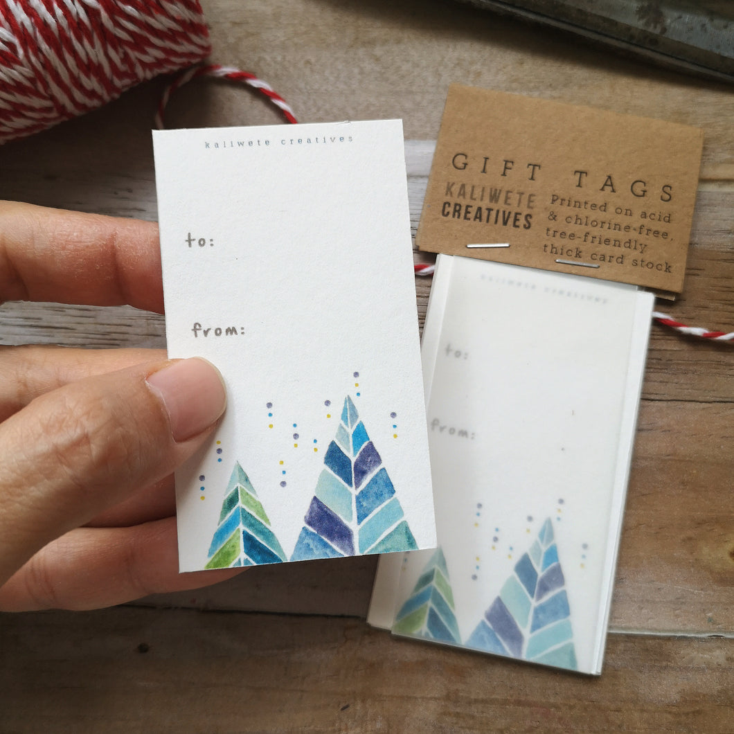 Boho Christmas gift tag