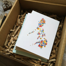 Load image into Gallery viewer, Bloom Pilipinas 3x4&quot; Folded Mini-Notecard set/ Gift card

