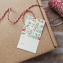 Load image into Gallery viewer, Cherries &amp; sea foam Christmas Gift Tags

