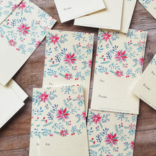 Load image into Gallery viewer, Pink Poinsettia Gift Tag
